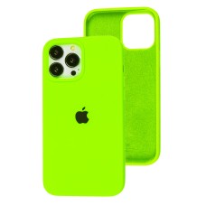 Чохол для iPhone 13 Pro Max Silicone Full салатовий / neon green