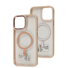Чохол для iPhone 13 Pro Max WAVE Ardor MagSafe pink sand