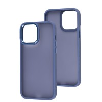 Чохол для iPhone 13 Pro Max Metal Bezel синій