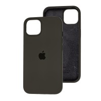 Чохол для iPhone 13 Pro Silicone Full сірий / dark olive