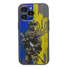 Чохол для iPhone 13 Pro WAVE Ukraine Shadow Matte courageous