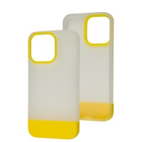 Чохол для iPhone 13 Pro Bichromatic matte/yellow