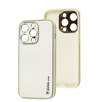 Чохол для iPhone 13 Pro Leather Xshield white