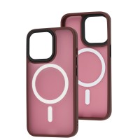 Чохол для iPhone 13 Pro WAVE Matte Colorful MagSafe red