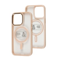 Чохол для iPhone 13 Pro Metal Bezel MagSafe рожевий