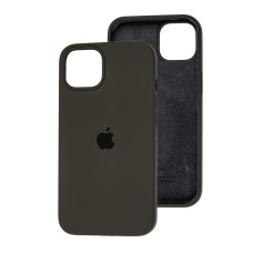 Чохол для iPhone 13 Pro Silicone Full сірий / dark olive