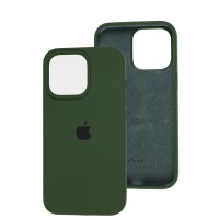 Чохол для iPhone 13 Pro Silicone Full зелений / army green