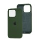 Чохол для iPhone 13 Pro Silicone Full зелений / army green