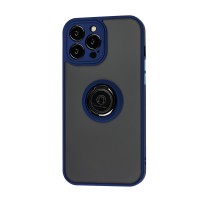 Чохол для iPhone 13 Pro LikGus Edging Ring синій