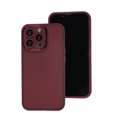 Чохол для iPhone 13 Pro Luxury Metal Lens марсала