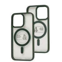 Чохол для iPhone 13 Pro Metal Bezel MagSafe зелений