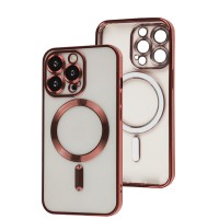 Чохол для iPhone 13 Pro Fibra Chrome MagSafe red