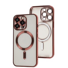 Чохол для iPhone 13 Pro Fibra Chrome MagSafe red