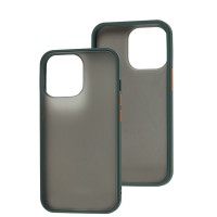 Чохол для iPhone 13 Pro LikGus Maxshield оливковий
