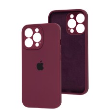 Чохол для iPhone 13 Pro Square Full camera marsala