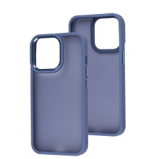 Чохол для iPhone 13 Pro Metal Bezel синій