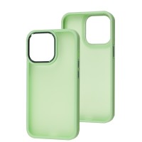 Чохол для iPhone 13 Pro Metal Bezel салатовий