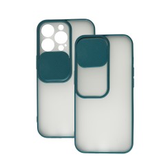 Чохол для iPhone 13 Pro LikGus Camshield camera protect зелений