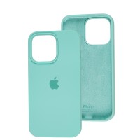 Чохол для iPhone 13 Pro Silicone Full бірюзовий / marine green