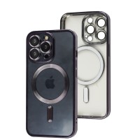 Чохол для iPhone 13 Pro Fibra Chrome MagSafe dark purple