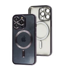 Чохол для iPhone 13 Pro Fibra Chrome MagSafe dark purple