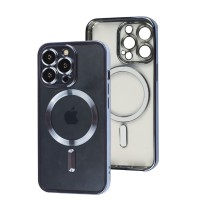 Чохол для iPhone 13 Pro Fibra Chrome MagSafe sierra blue