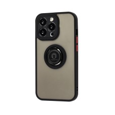 Чохол для iPhone 13 Pro LikGus Edging Ring чорний/червоний