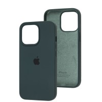Чохол для iPhone 13 Pro Silicone Full зелений / forest green