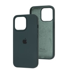 Чохол для iPhone 13 Pro Silicone Full зелений / forest green
