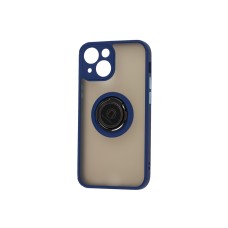 Чохол для iPhone 13 mini LikGus Edging Ring синій
