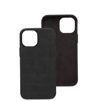Чохол для iPhone 13 mini Leather croco full black