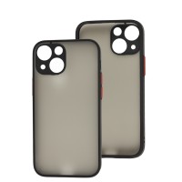 Чохол для iPhone 13 mini LikGus Totu camera protect чорний/червоний