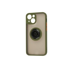 Чохол для iPhone 13 mini LikGus Edging Ring зелений