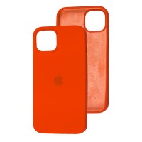 Чохол для iPhone 13 Silicone Full оранжевий / electric orange