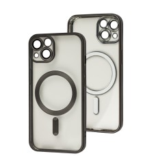 Чохол для iPhone 13 Titanium Fibra Chrome MagSafe black