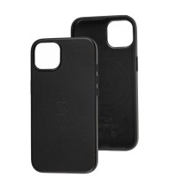 Чохол для iPhone 13 Leather classic Full MagSafe black