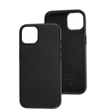 Чохол для iPhone 13 Leather classic Full MagSafe black