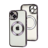 Чохол для iPhone 13 Fibra Chrome MagSafe dark purple