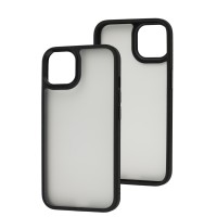 Чохол для iPhone 13 Shadow Matte Metal Buttons чорний