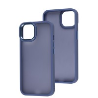 Чохол для iPhone 13 Metal Bezel синій
