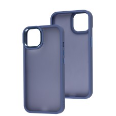 Чохол для iPhone 13 Metal Bezel синій