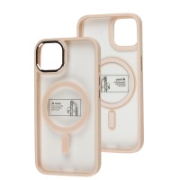 Чохол для iPhone 13 Metal Bezel MagSafe рожевий