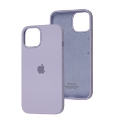 Чохол для iPhone 13 Square Full silicone lilac cream