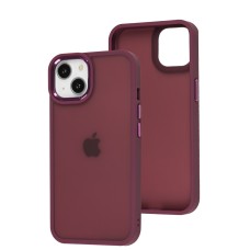 Чохол для iPhone 13 Metal Bezel фуксія