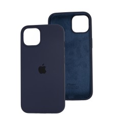 Чохол для iPhone 13 Silicone Full синій / midnight blue