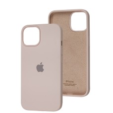 Чохол для iPhone 13 Square Full silicone chalk pink