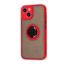 Чохол для iPhone 13 LikGus Edging Ring червоний