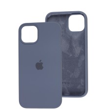 Чохол для iPhone 13 Silicone Full сірий / lavender grey