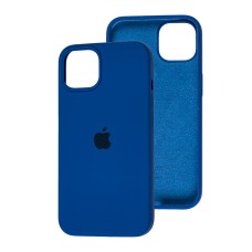 Чохол для iPhone 13 Silicone Full синій / blue cobalt
