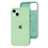 Чохол для iPhone 13 Silicone Full зелений / pastachio